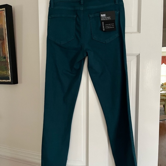 Paige forest green Verdugo ankle mid-rise ultra skinny jeans -NWT. ❤️ - Picture 2 of 8